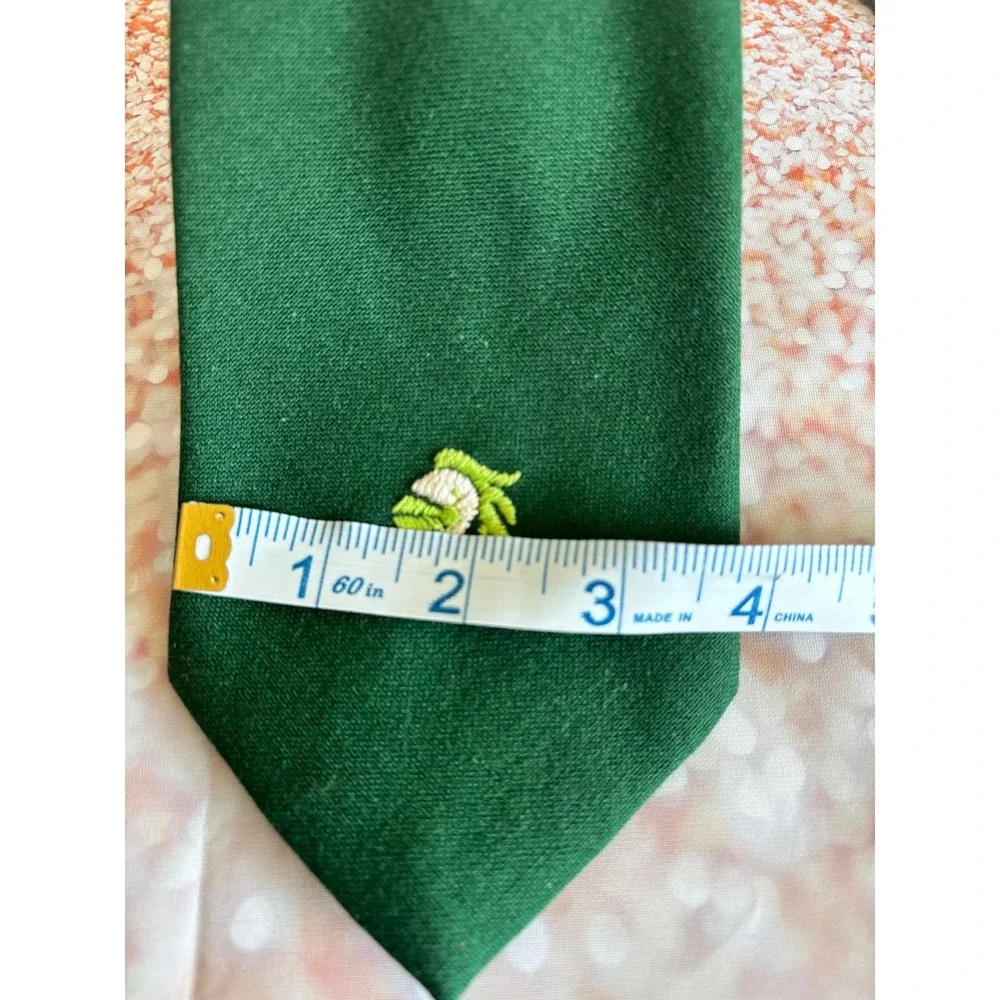 Suitmates Wembley‎ Green Necktie Embroidered Pattern Business Fashion